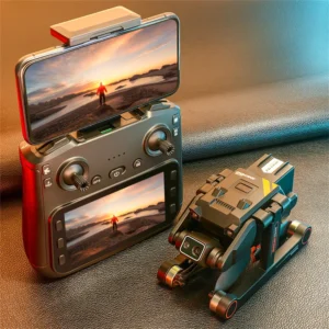 PJC RG700 PRO GPS 5G WiFi FPV with 5.9inch LCD Screen Controller 180 Electrically Adjustable HD Dual Camera 360 Obstacle Avoidance Brushless Foldable RC Drone Quadcopter RTF