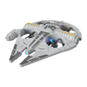 DWI ES101 PRO 2.4G EPP Foam Spaceship Hover Fighter Glider Air Pressure Altitude Hold Mode 360 Roll 4 Turbofans 4CH LED RC Drone Airplane Quadcopter RTF