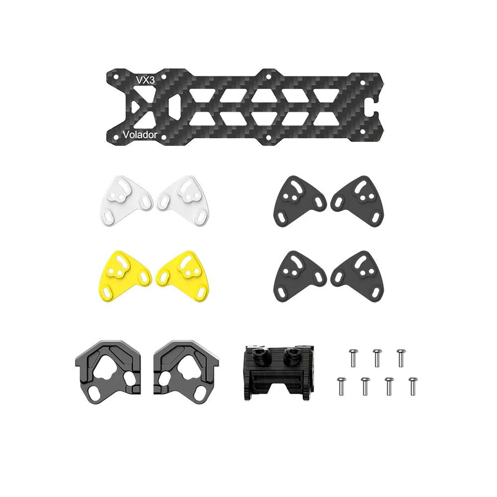 FlyfishRC Volador II VX3 Frame O4 Upgrade Part Kits With Top Plate for 3 Inch FPV Racing Drone