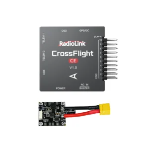 RadioLink CrossFlight-CE 2-12S Flight Controller 5.3V BEC Output Support 10-channel PWM Output Build-in OSD for RC FPV Racing Drones
