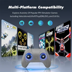 STARTRC C8 2.4GHz 8CH 100mW ELRS Radio Controller for DJl/Velocidrone/Liftoff/Tryp/DRL/DCL Simulator FPV Racer Drone RC Car Boat Helicopter