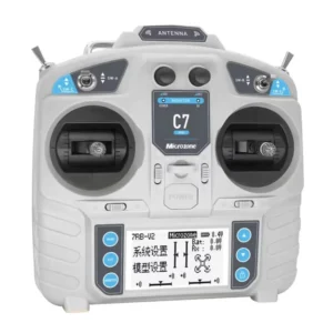 MicroZone MC7 C7 MINI 2.4GHz 8CH Radio Transmitter with MC8RE-V2 Receiver for RC Aircraft FPV Racer Drone Multirotor Helicopters