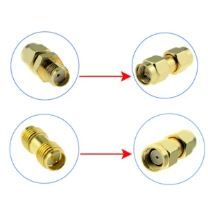 18pcs 1.2GHz 5.8GHz FPV Telemetry Antenna SMA RP-SMA Gain Adapter Connector Kit for FPV Drone Pilots & DIY Hobbyists