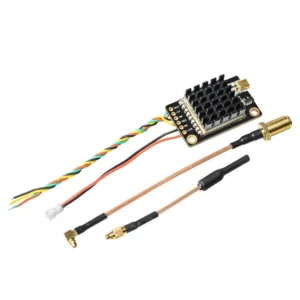 Eachine TX805S 5.8GHz 40CH 25mW-500mW-1000mW-1600mW AV FPV Transmitter MMCX VTX LED Display With Mic Heatsink Support OSD/Pitmode/Smart Audio for RC Drone Airplane Long Rang