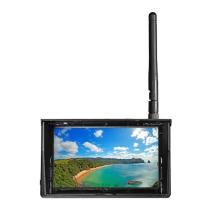 JINJIEAN 5.8GHz 48CH 4.3 Inch LCD 480x272 16:9 NTSC/PAL FPV Monitor Auto Search With OSD Build-in Battery for RC Drone