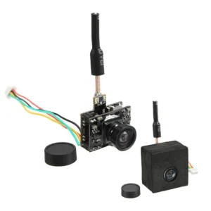 Eachine TX05 Micro-Size FPV Combo 2-in-1, 600TVL Camera, 5.8G 72CH Anti-Interference VTX (0.01-250mW Adjustable) Easy-Mount with OSD for Racing Drones