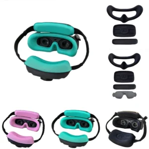 WLYL Protective Cover Soft Face Plate Comfortable Pad Flight Goggles Sponge Foam Mask Padding + Forehead and Backhead Padding Set For DJI Avata2 Goggles 3