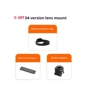 XF C-20 FPV Gimbal Shock Absorber Cooling Fan Accessories for DJI O4 lite/ O4 Pro/ DJIO3 FPV Drone Pilots Enhanced Gimbal Stability Efficient Heat Control