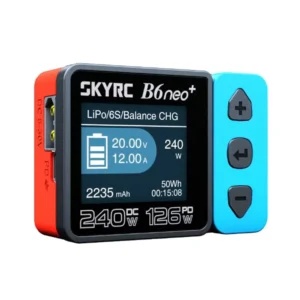 SkyRC B6neo+ DC 240W 10A PD 126W Multi-function Smart Charger for RC Aircraft Charge 1-6cells LiPo/LiFe/LiIon/LiHV 2-15cells NiMH/NiCd 3S/6S/12S Pb Battery