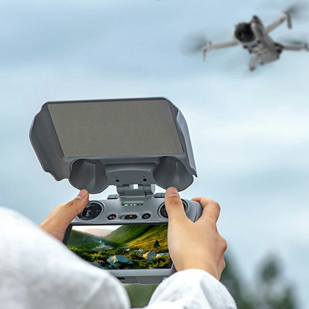 STARTRC 2-in-1 RC 2 Screen Remote Controller Sun Shade Hood Sunshade Protection Cover Shell Case Joystick Protector for DJI MINI 4 PRO / AIR 3 Drone