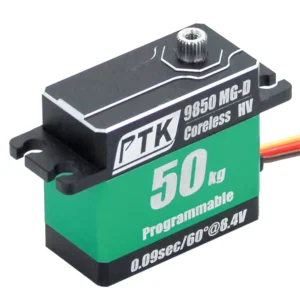 PTK 9850 MG-D 50kg High Torque Metal Digital Servo Waterproof for RC Climbing Car Robot