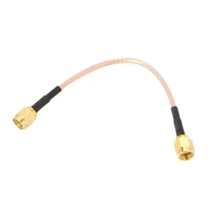 2PCS SMA Male to Male Pigtail Cable - 2.4GHz RG316-1.5 Silver Plated 15cm for FPV Drone VTX Antenna