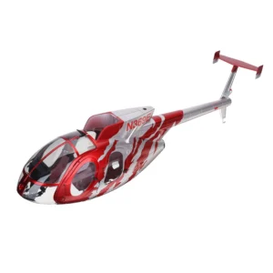 Eachine E220S MD500 RC Helicopter Spare Parts Red Nose Cover Set / Tail Wing Set / Canopy